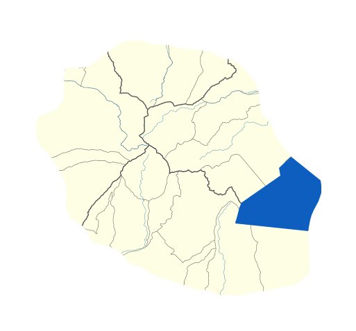 Carte Sainte-Rose Réunion