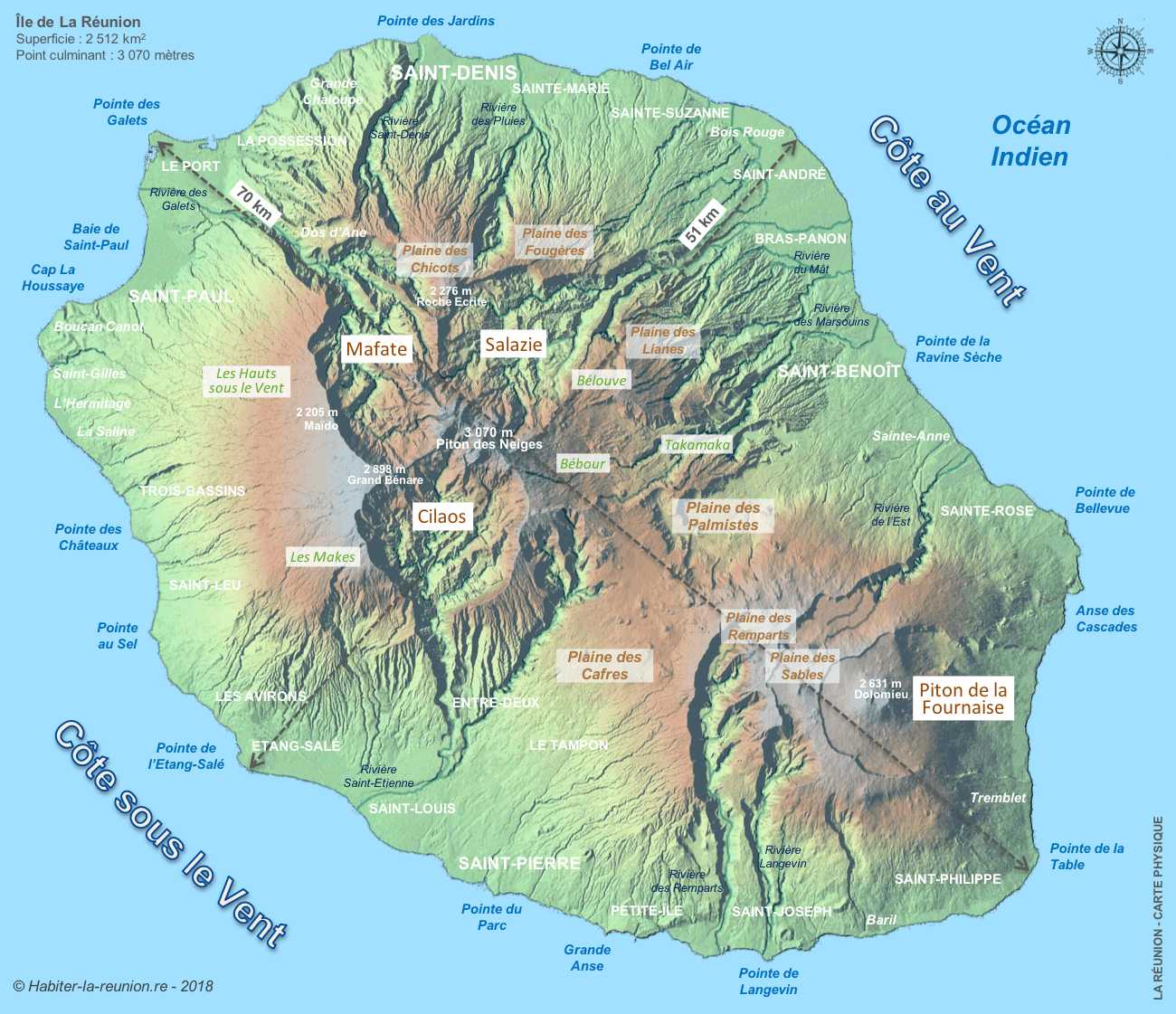 Lire la suite à propos de l’article Géographie de La Réunion