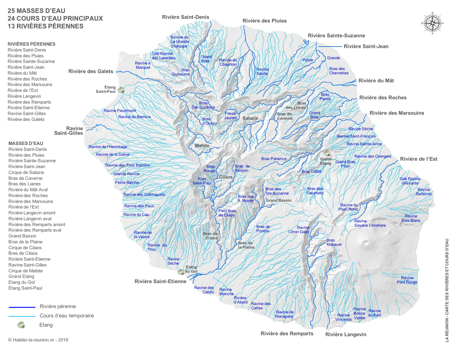 Lire la suite à propos de l’article Rivières et cours d’eau de La Réunion