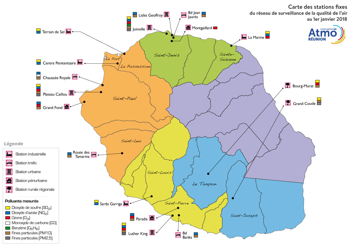 Carte-réseau-Atmo-Réunion-2018