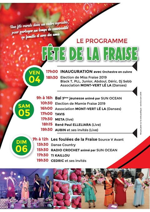 programme de la fête de la fraise 2019