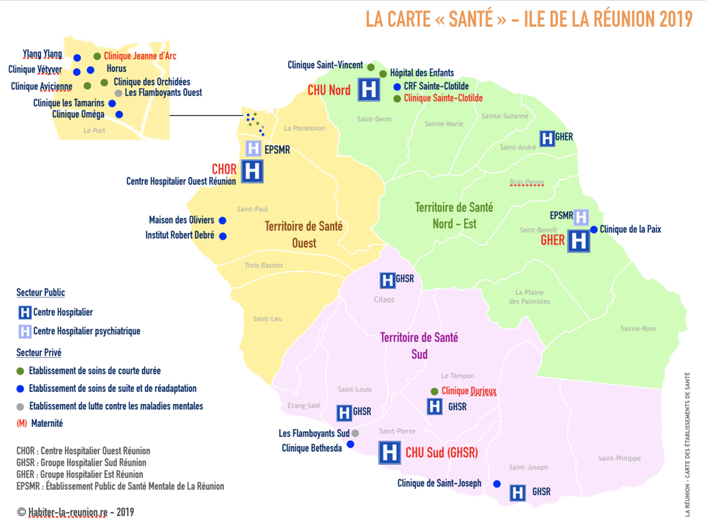 Carte-hopitaux-de-Santé-Réunion