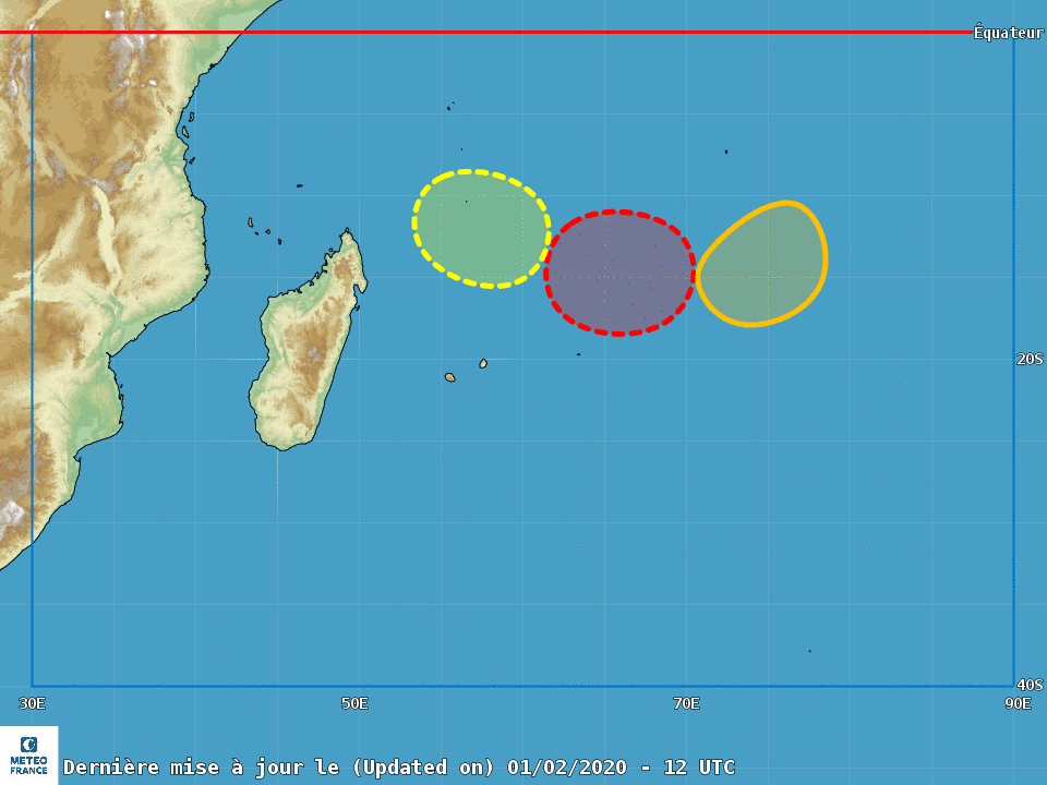 risque cyclones février 2020 la reunion